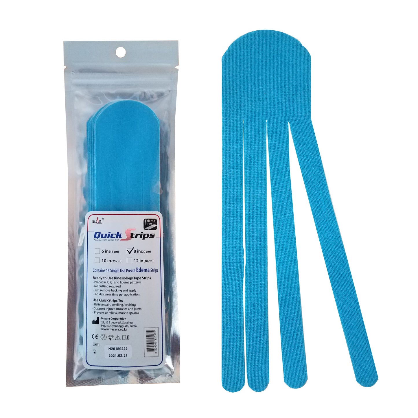 Nasara 8" 15 Pack Edema Pack and Half Extended Fan Thumbnail