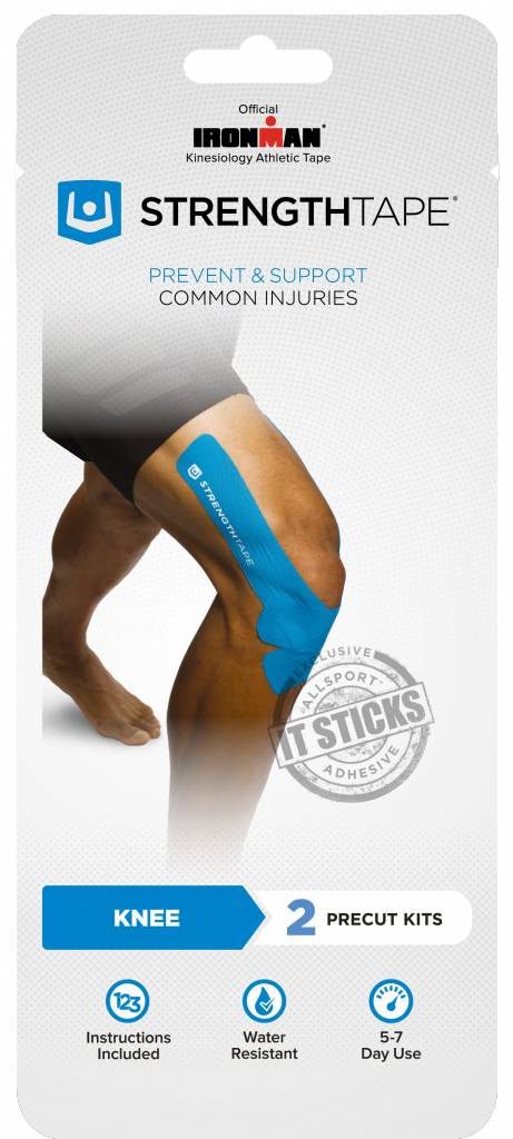 Strength Tape Precut Knee Taping Kit for Knee Pain and IT Band Syndrome