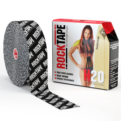 RockTape Bulk Rolls - H2O Black Logo