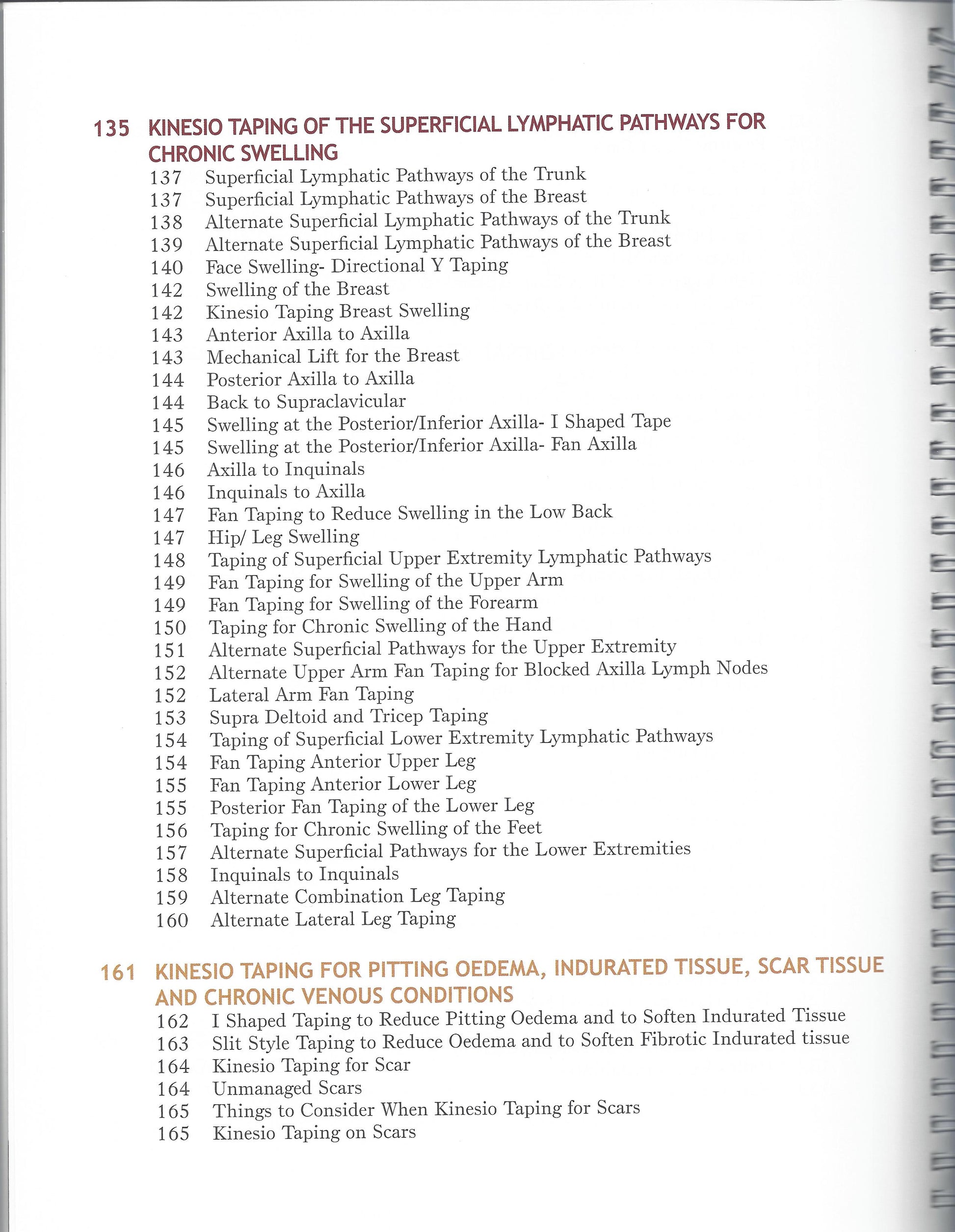 Lymphedema Manual Contents - Pg 3
