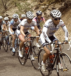 Peanut Butter Cycling Team wearing RockTape