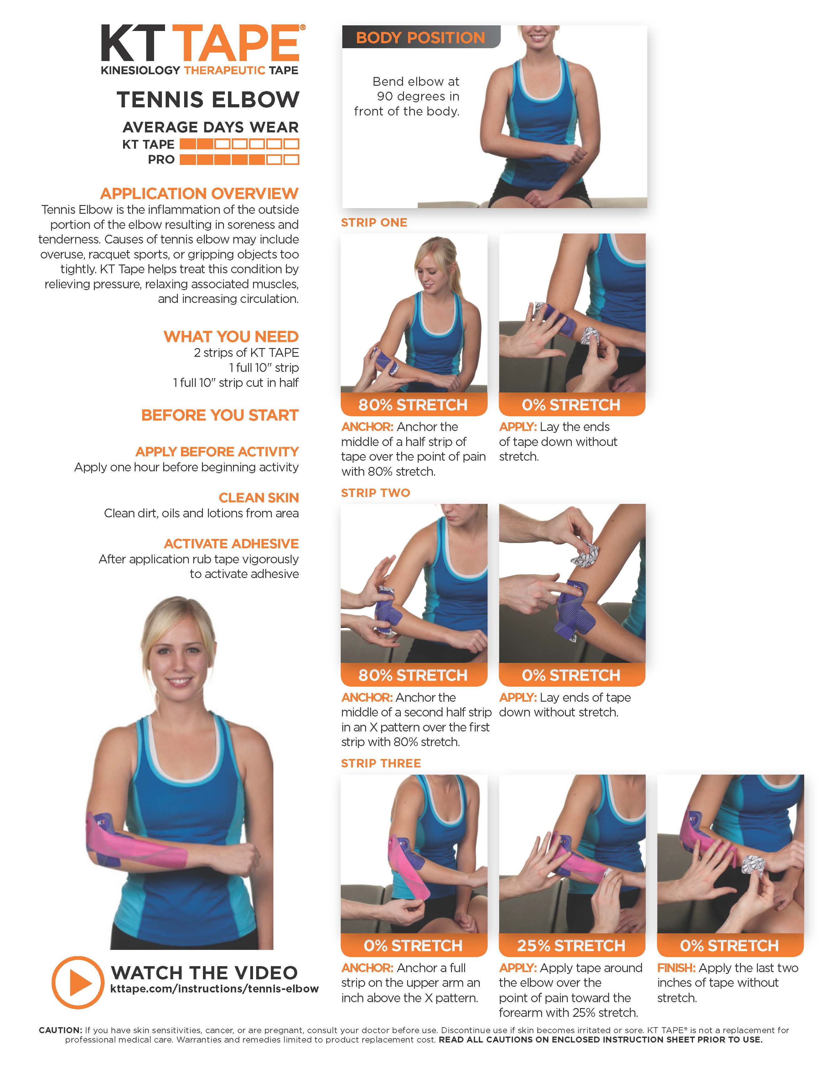 Tennis Elbow KT Tape • TheraTape Education Center