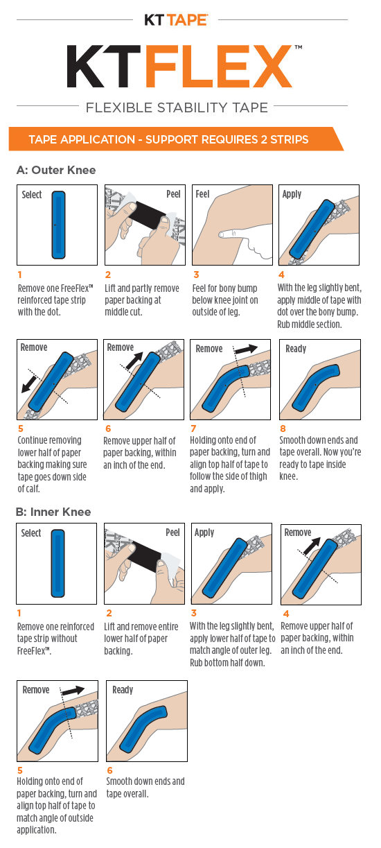 How To KT Tape A Knee – Easy Kinesio Tape Guide